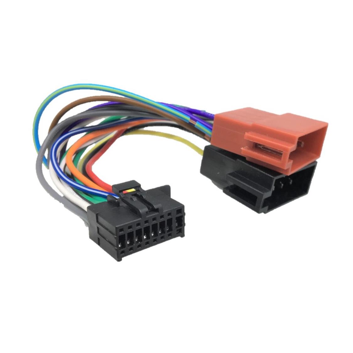 CAR STEREO KENWOOD HARNESS 2017 TO 2025 FOR SINGLE AND DOUBLE DINS 16 PIN