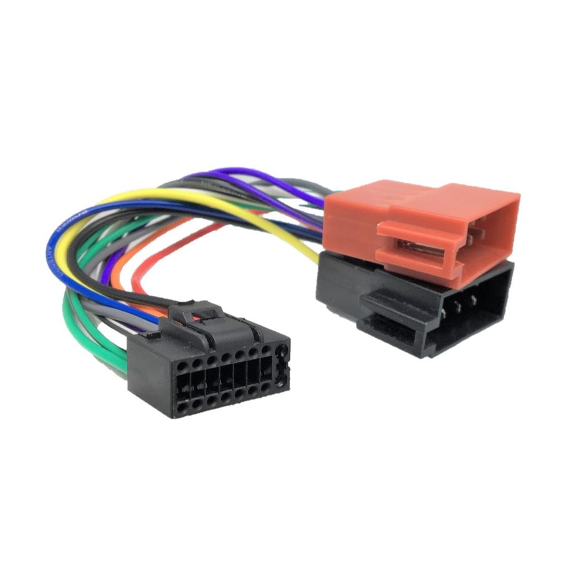 CAR STEREO KENWOOD HARNESS FOR SINGLE (AND DOUBLE DINS WITHOUT TOUCH SCREEN) 16 PIN