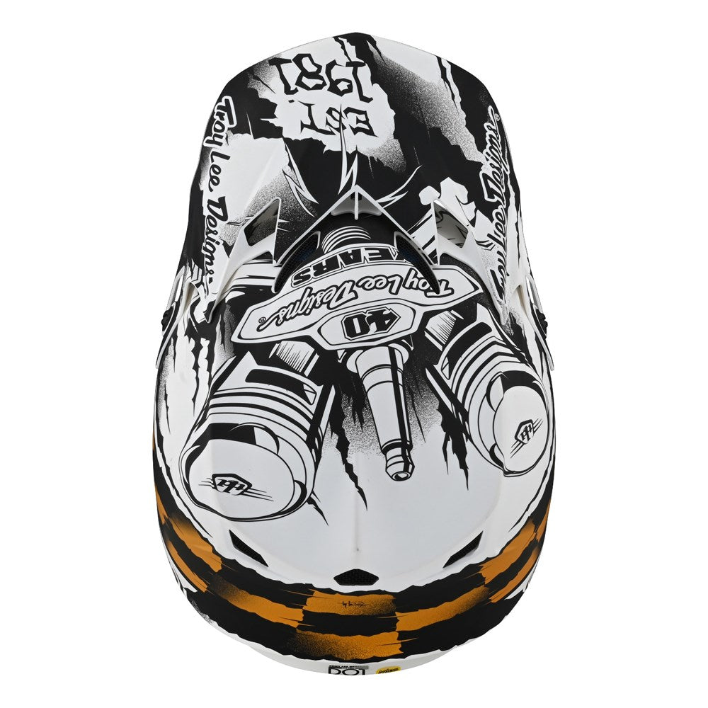 SE4 POLYACRYLITE HELMET STRIKE WHITE / BLACK