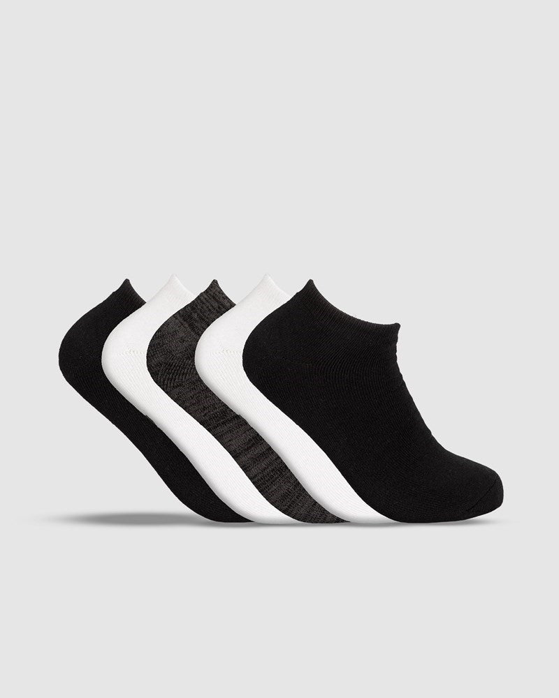 Essential Bamboo No Show Socks - 5 Pack
