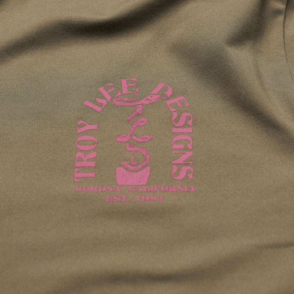 YOUTH RIDE TEE FANGS OLIVE