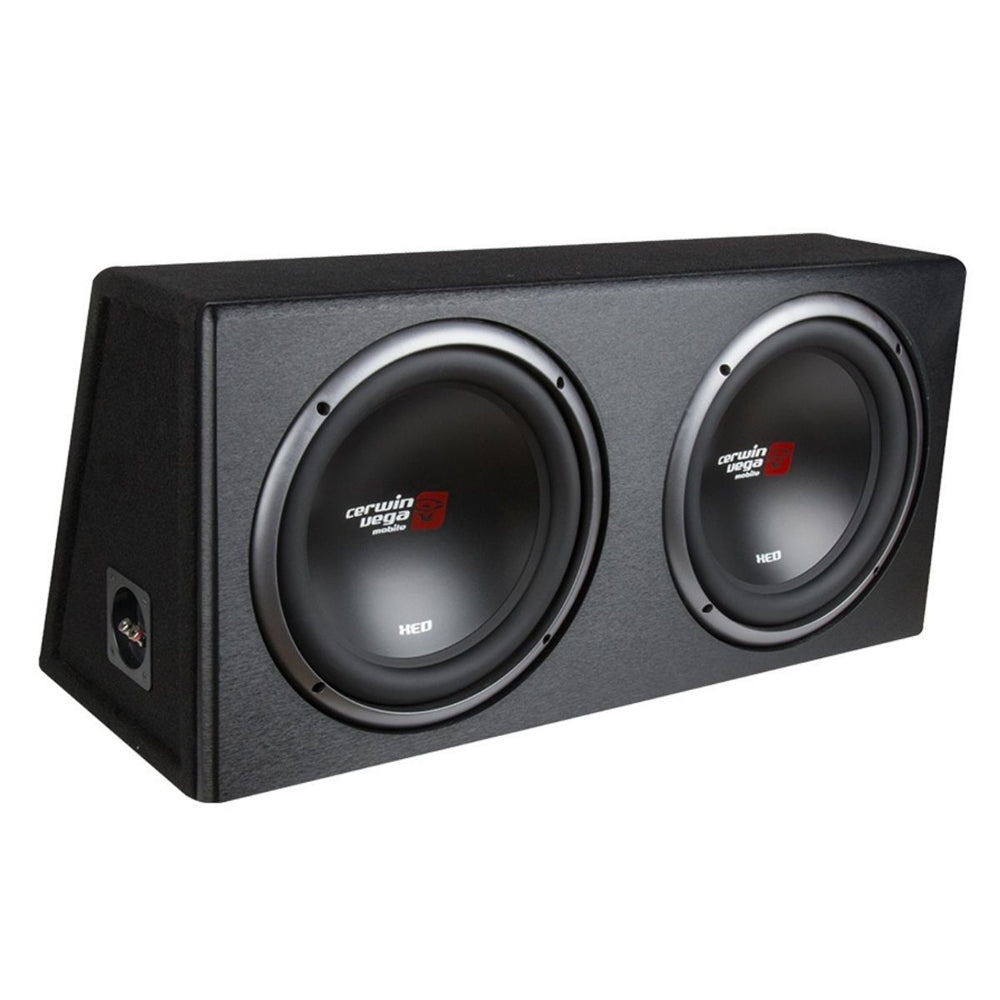 CERWIN VEGA DUAL 12" XED SERIES 2OHM LOAD SUBWOOFER ENCLOSURE 450W RMS / 1600W MAX