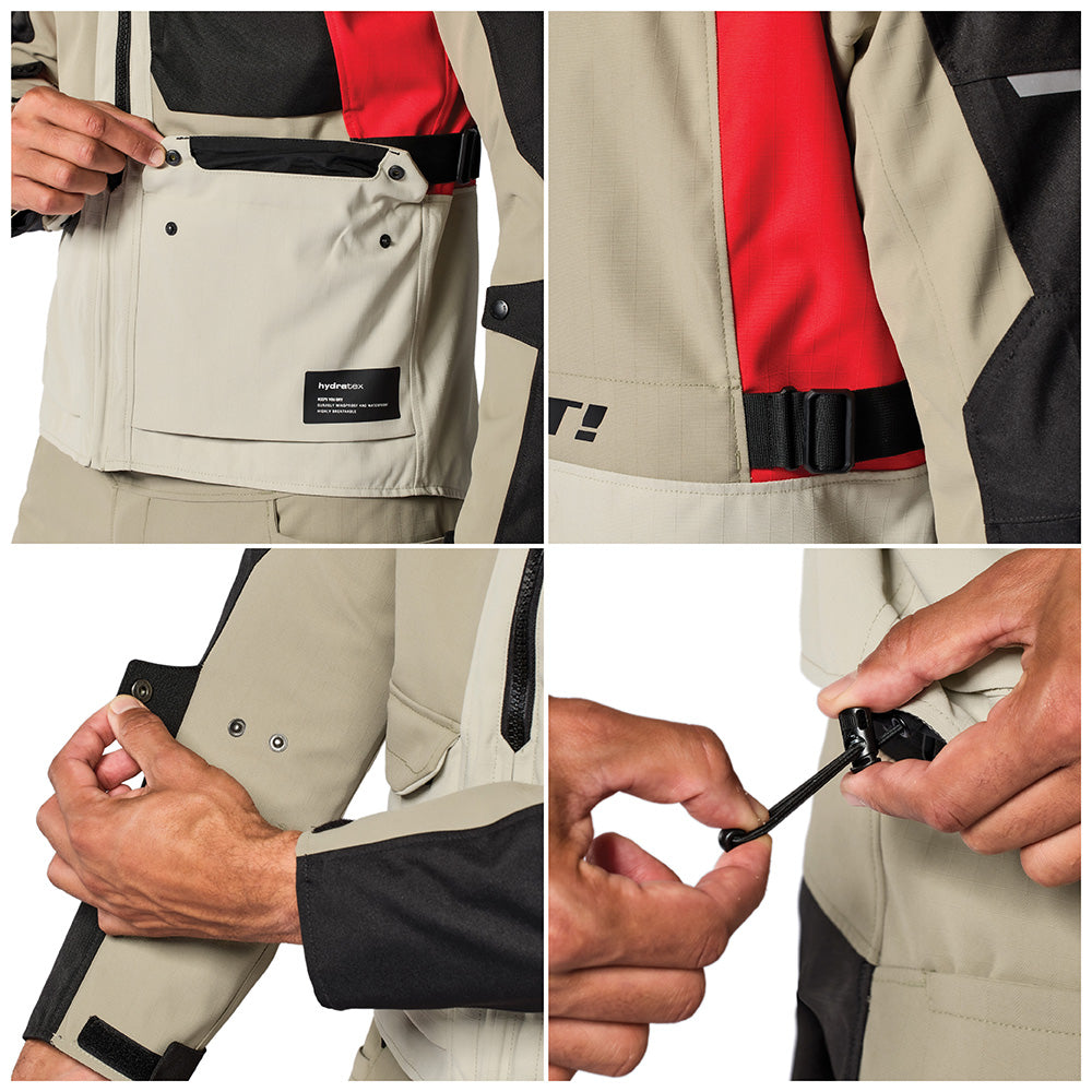 REV'IT! Convergent H2O Jacket - Sand/Red