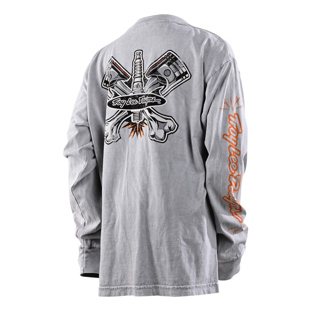 PISTONBONE LS TEE GRAY MINERAL WASH | YOUTH