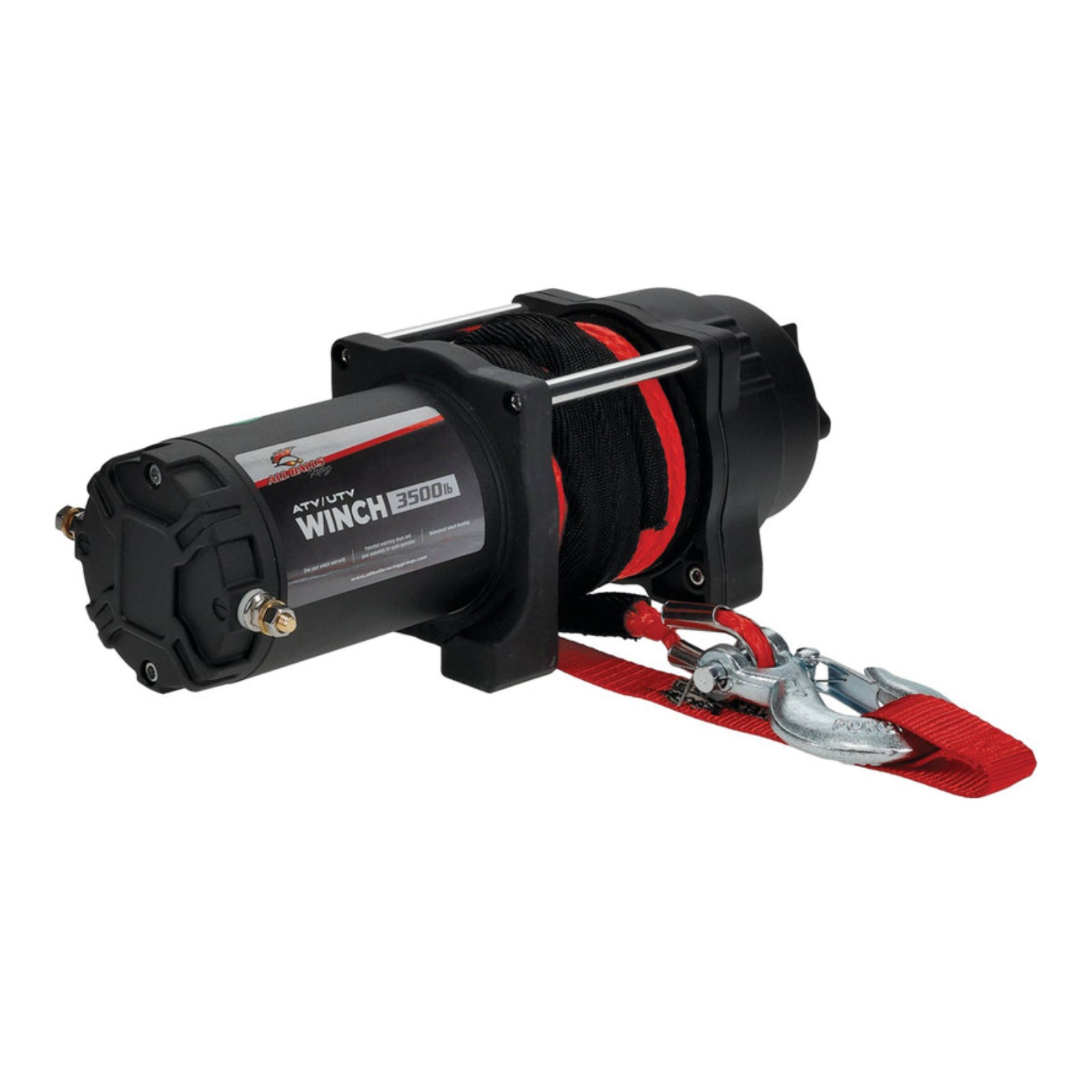 ALL BALLS 4 BOLT WINCH 3500LB with 39FT SYNTHETIC ROPE