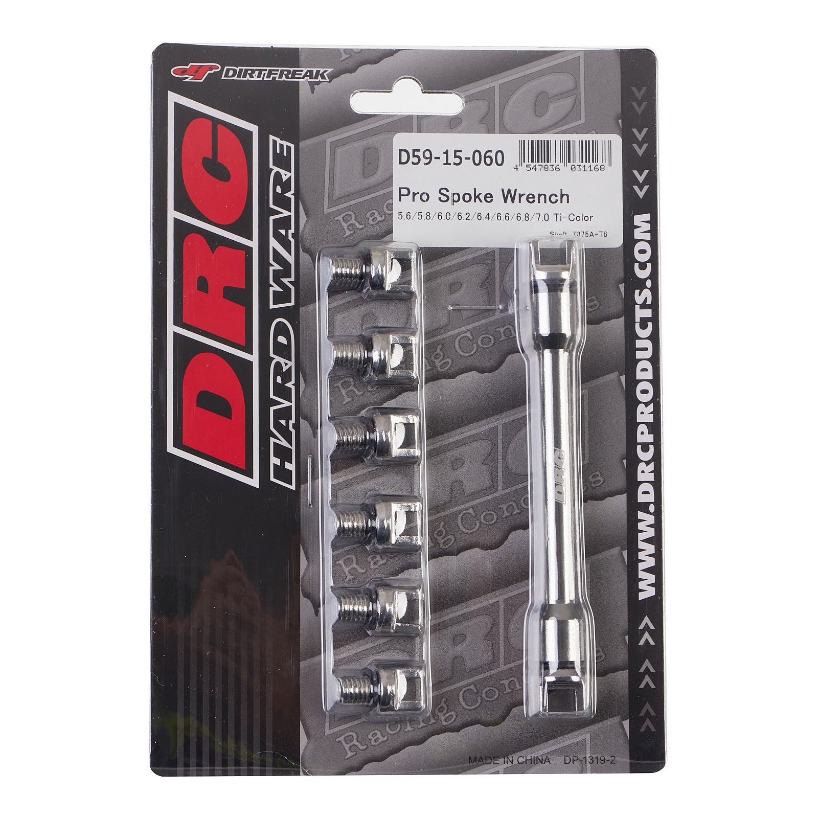 DRC PRO SPOKE WRENCH 5.6-7.0 TI-COLOUR