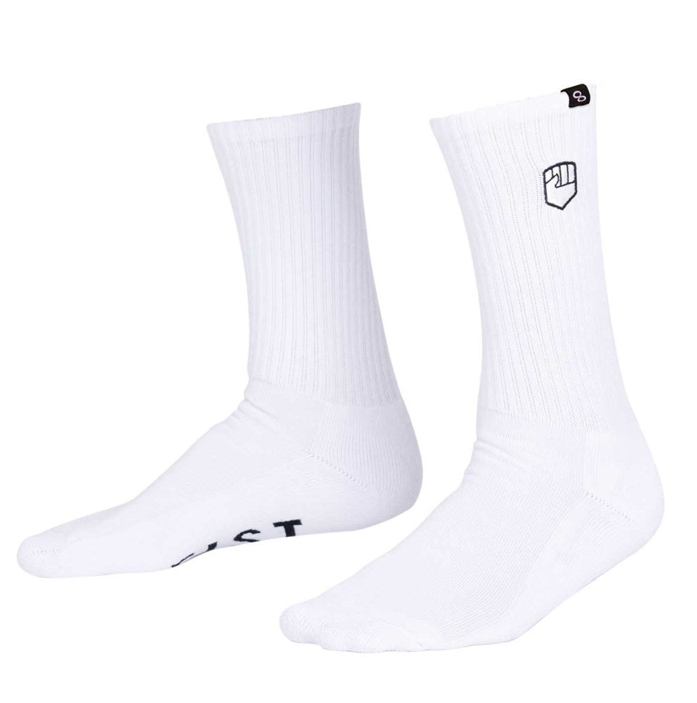 WHITE STOCKER SOCKS