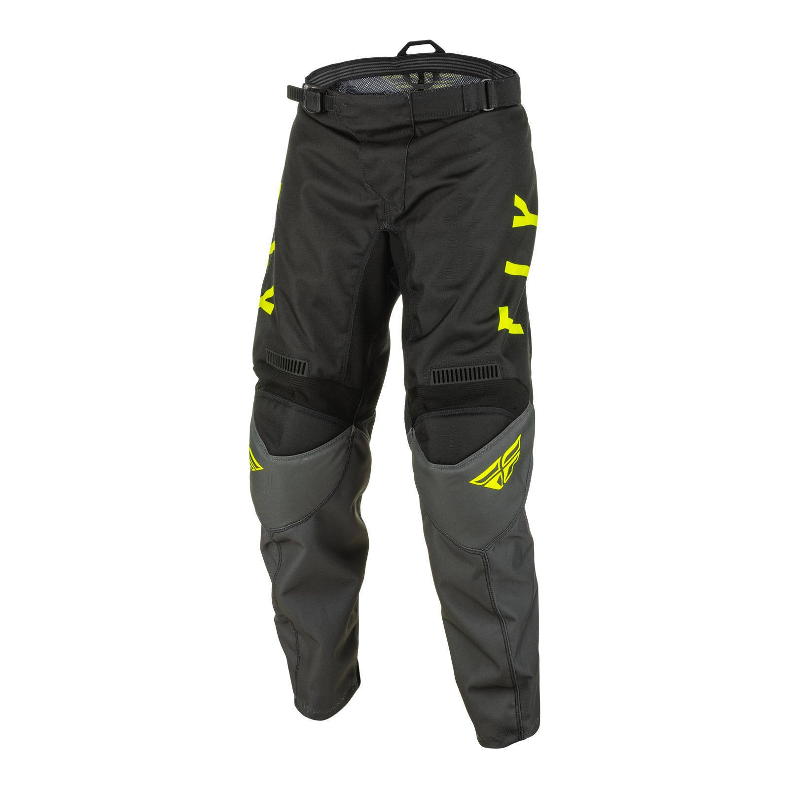 Fly Racing F-16 Youth Pant - Grey / Black / Hivis