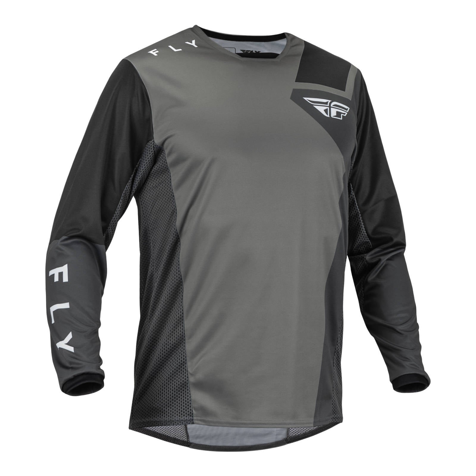 Fly Racing Kinetic Jet Jersey - Grey / Dark Grey / Black