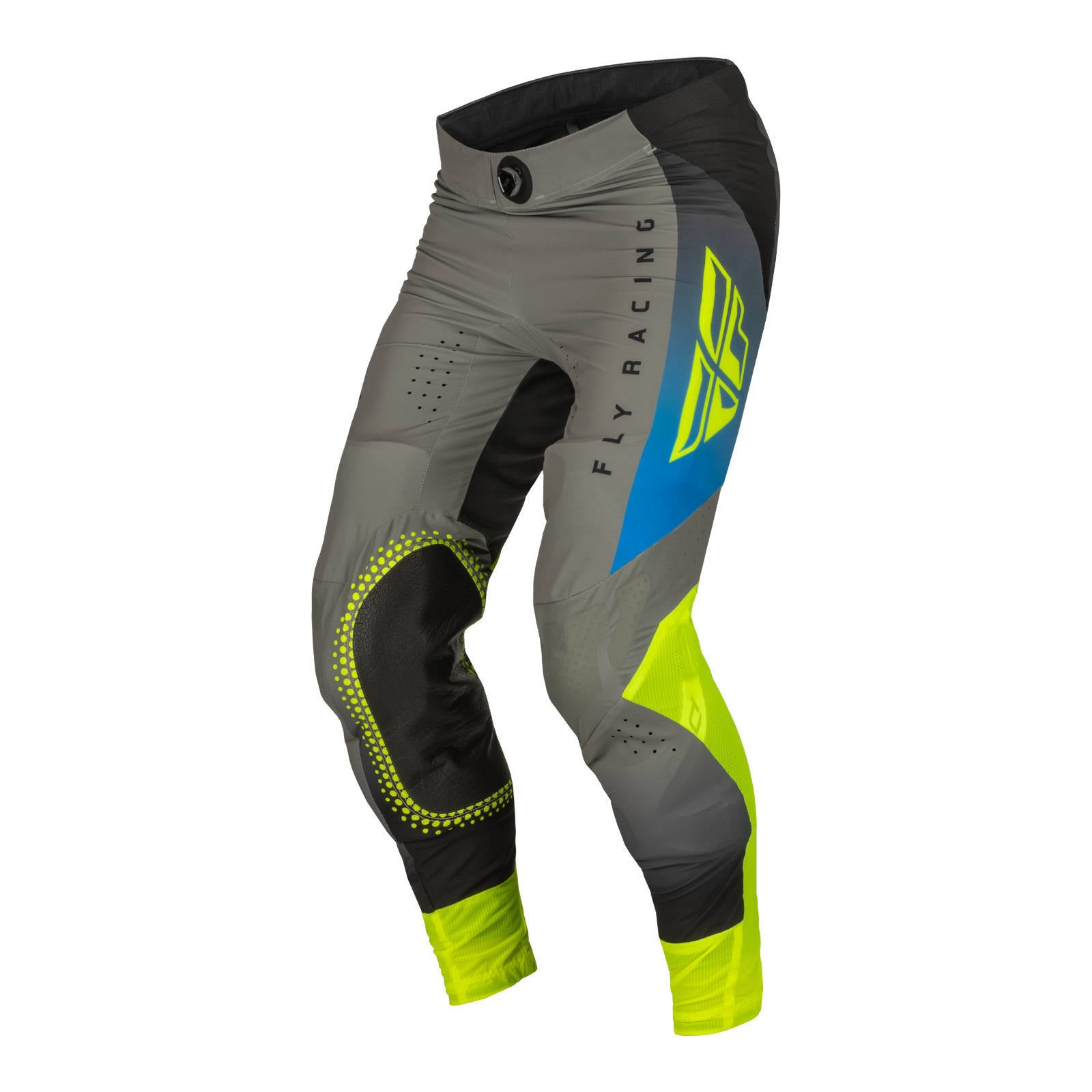 Fly Racing Lite Hydrogen Youth Pant - Grey / Blue / Hi-Vis