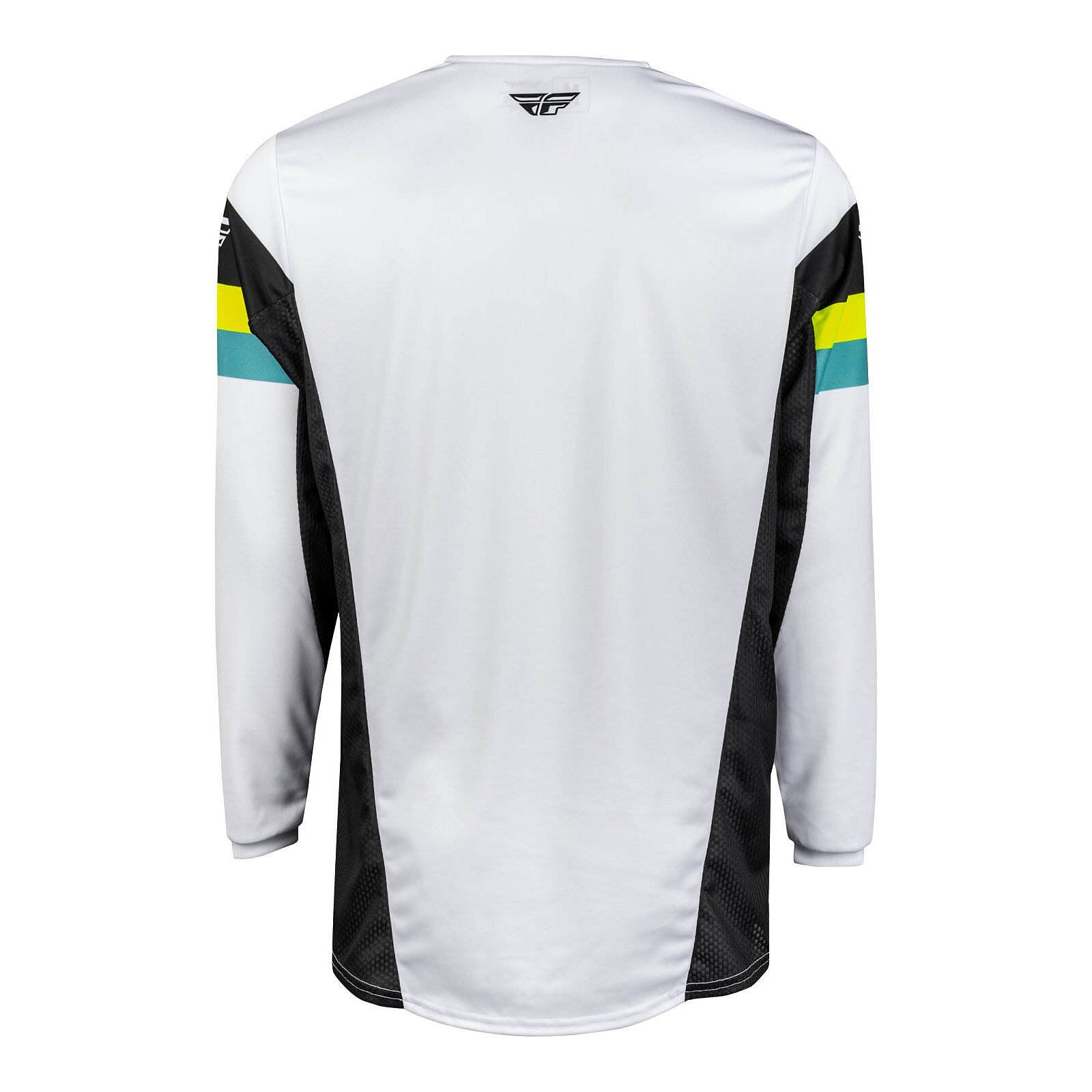 FLY Racing Kinetic Prix Jersey - White / Black / Hi-Vis