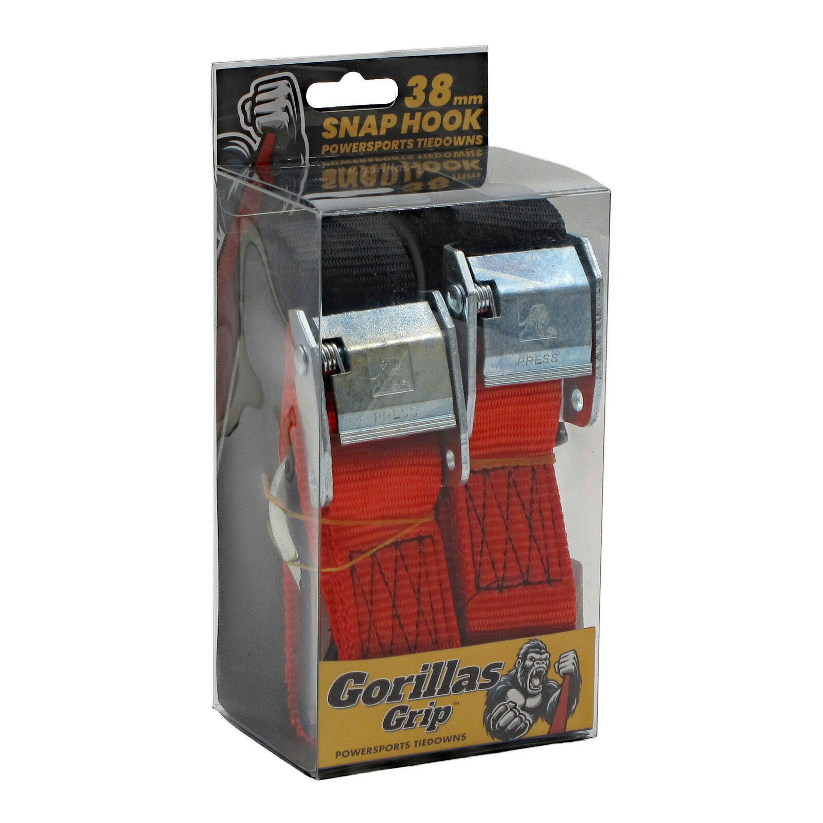 Gorillas Grip Tie Down 38mm S / HK Black / Red Loop