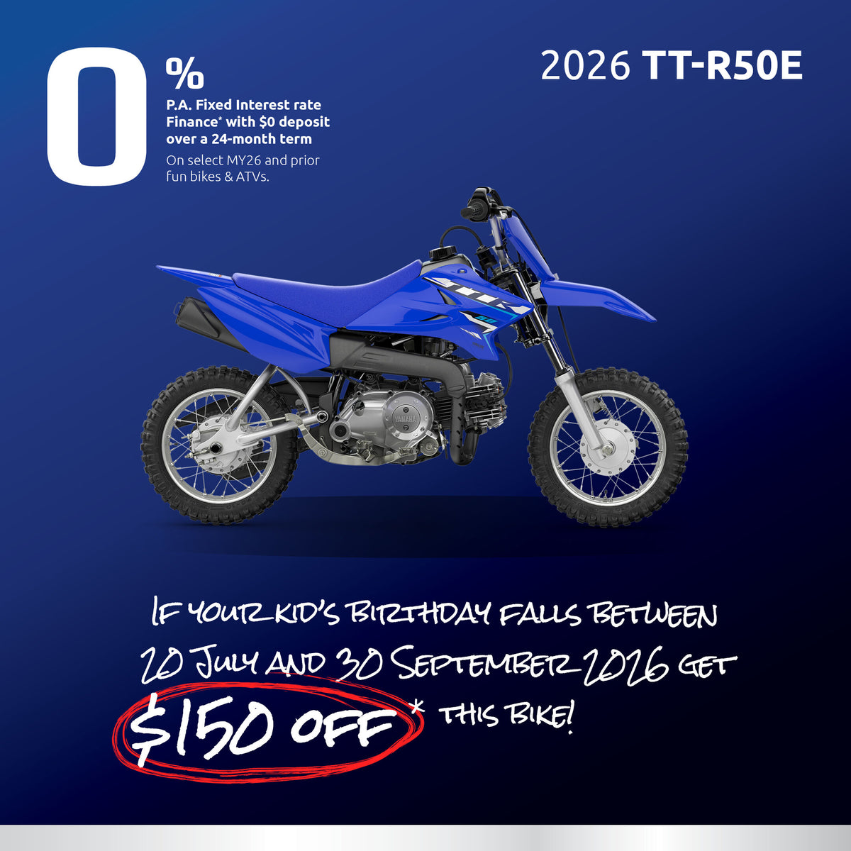 YAMAHA TTR50 2026