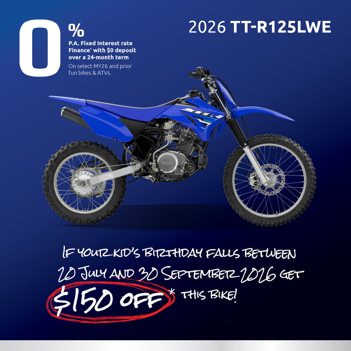 YAMAHA TTR125LWE 2025