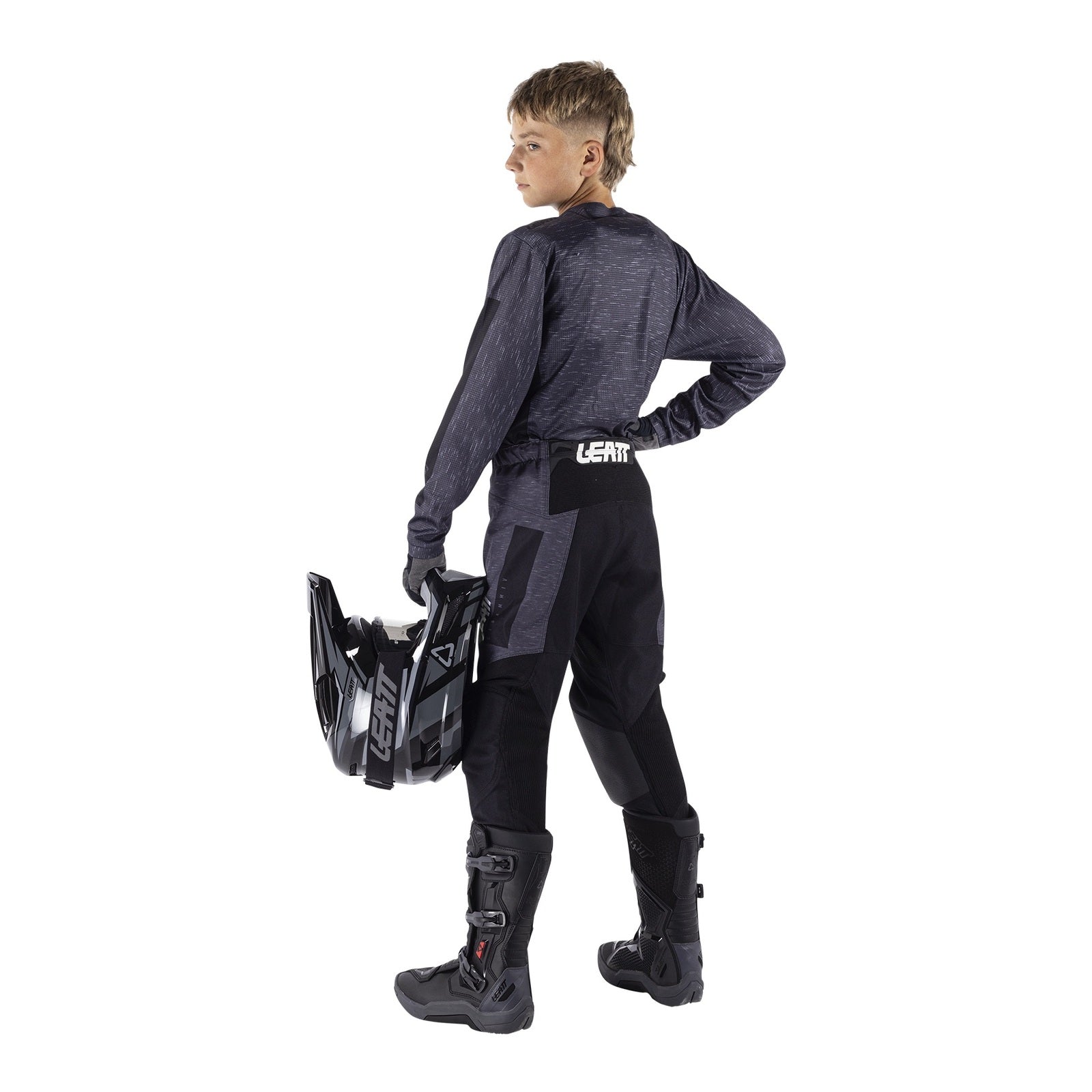 Leatt 2026 3.5 Junior Ride Kit - Stealth Black / Grey