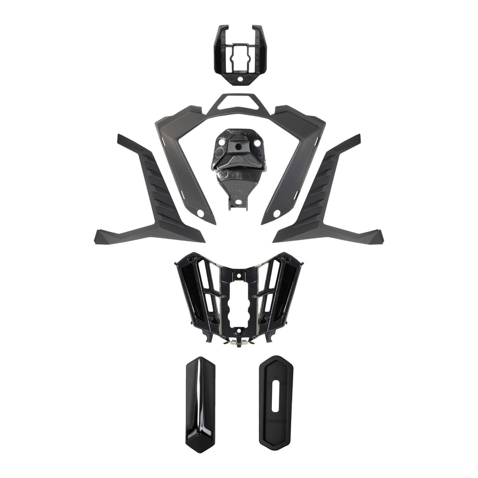 LS2 MX701 Explorer Air Vent Chin - Matte Black