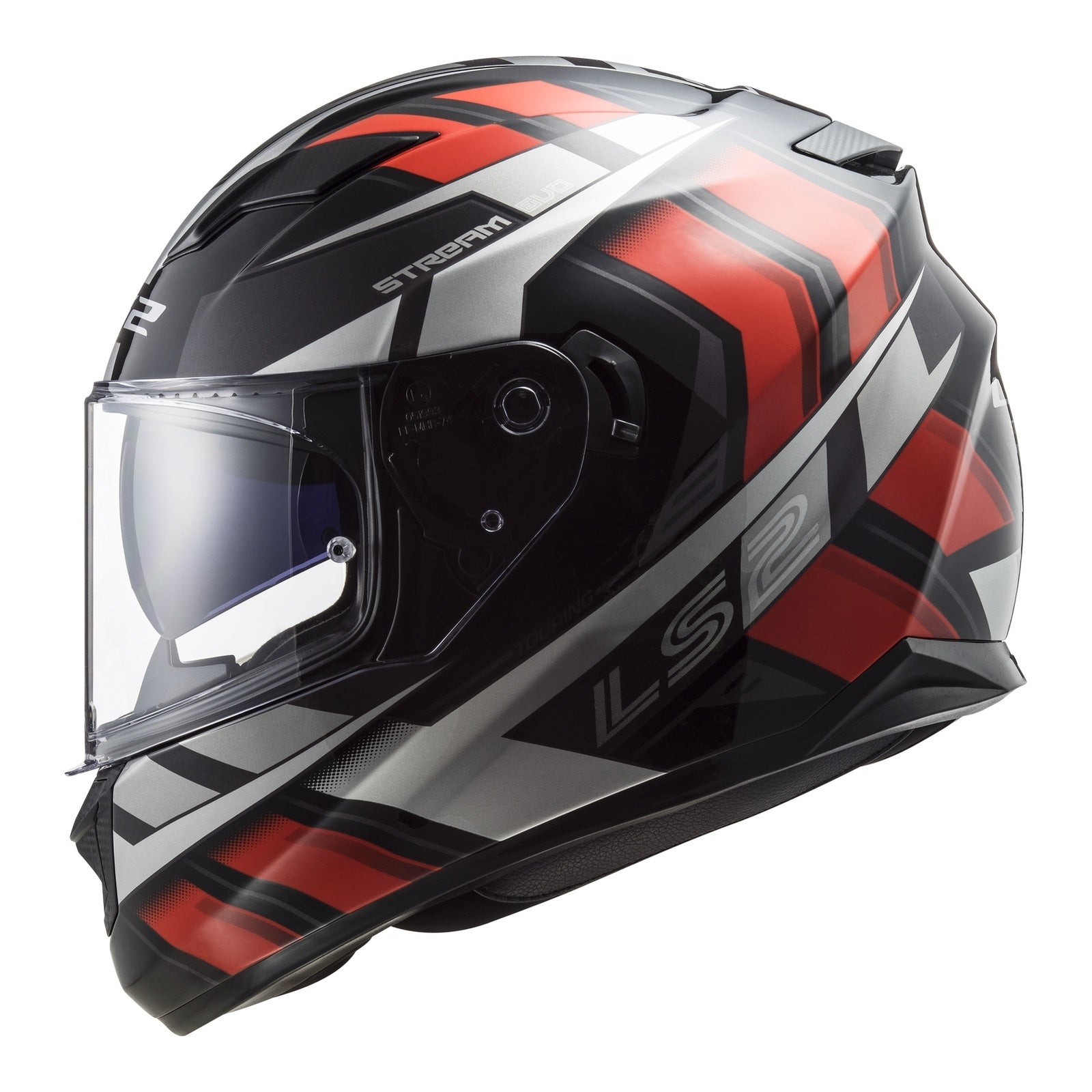 LS2 FF320 Stream Evo Loop Helmet - Black / Red