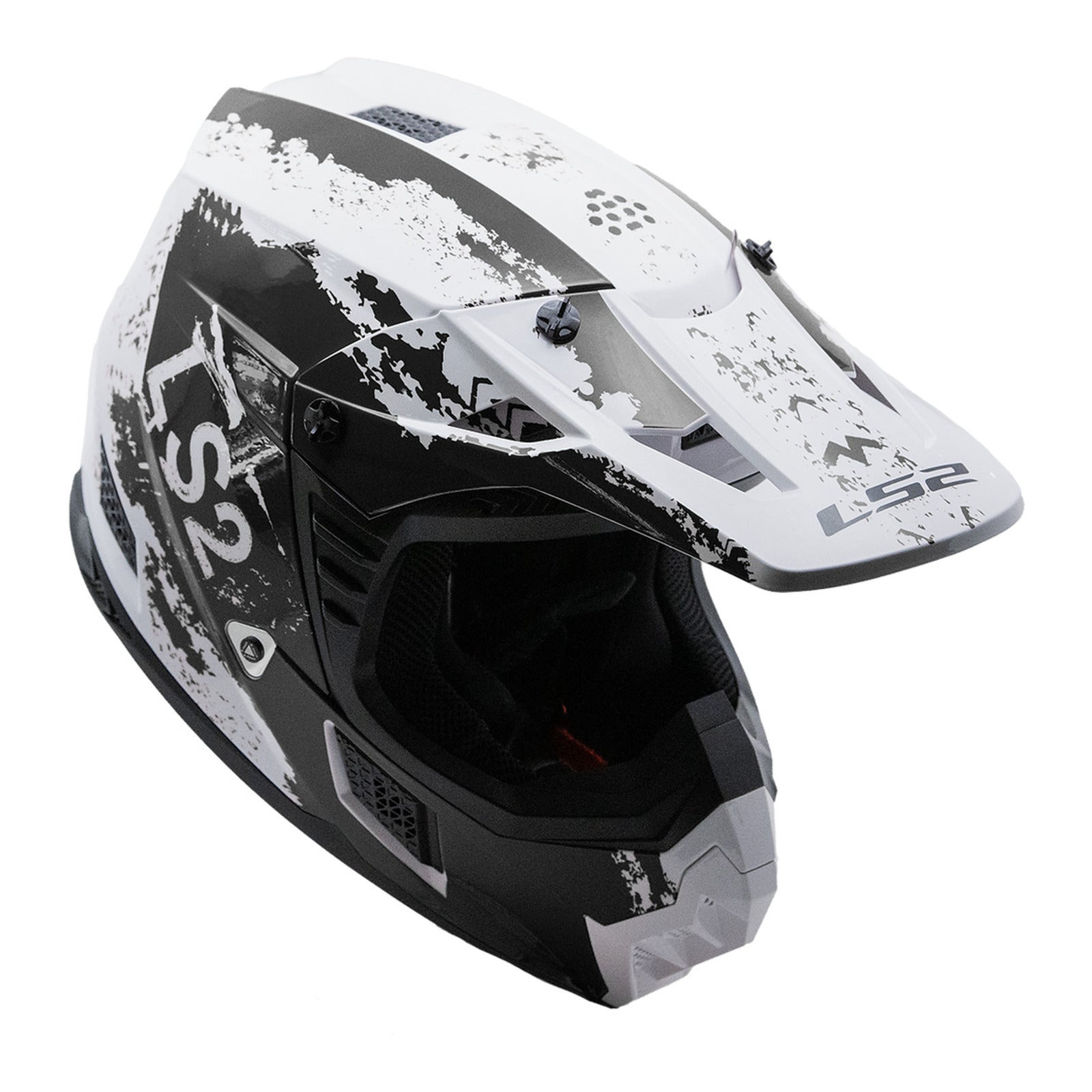 LS2 MX706 COZ Hyde Helmet - Black / White 06