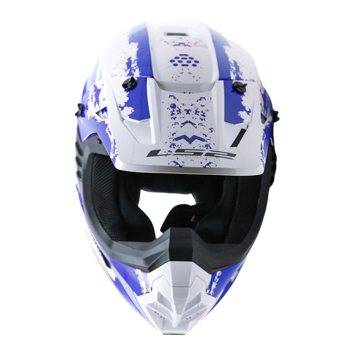 LS2 MX706 COZ Hyde Helmet - Blue / White 06