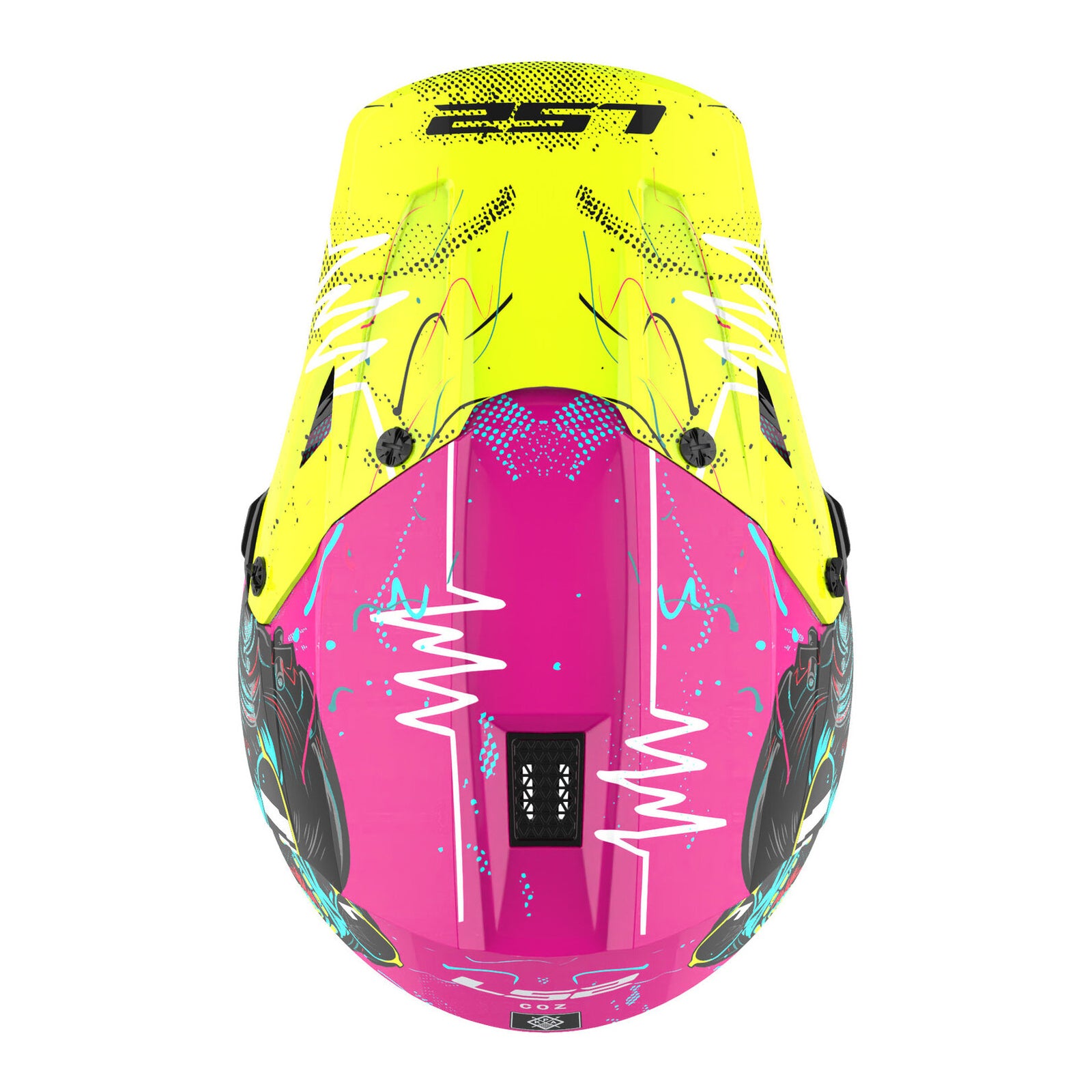 LS2 MX706J COZ Junior Gorilla Helmet - Gloss Purple 06