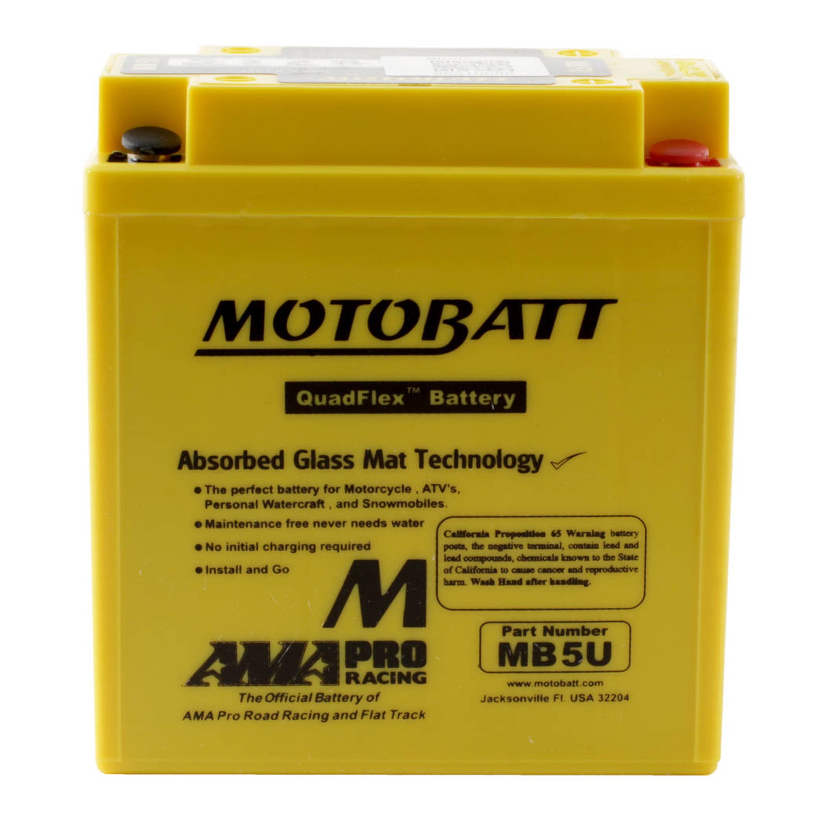 Motobatt Battery Quadflex AGM - MB5U