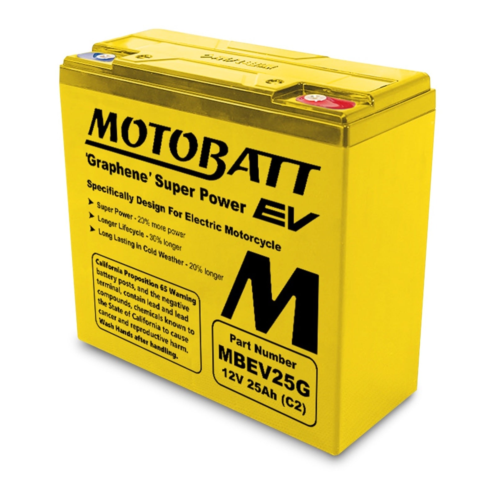 Motobatt EV Battery - MBEV25G (4pcs/ctn)