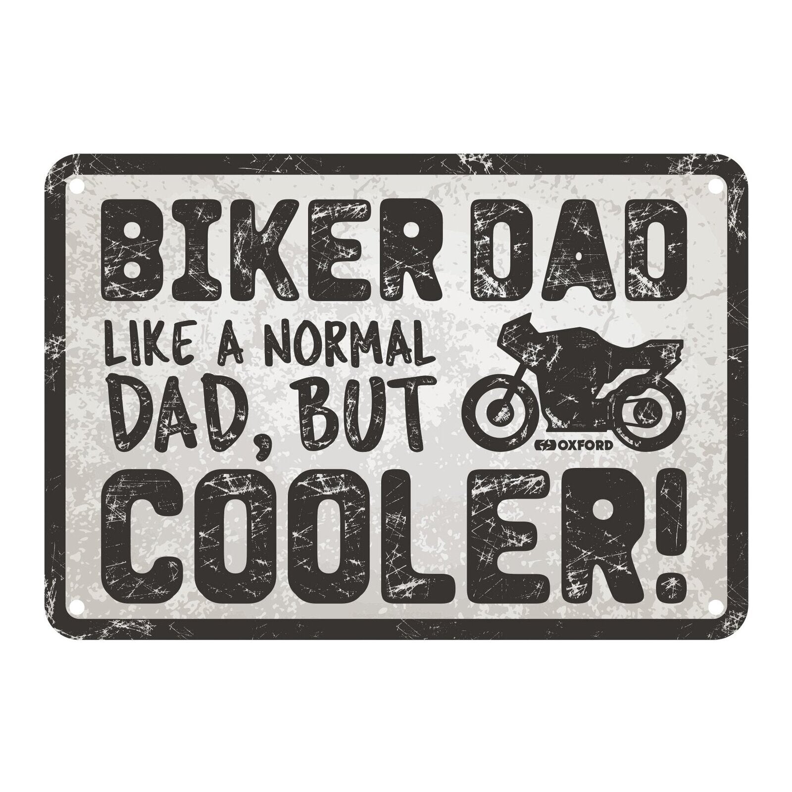 Oxford Garage Metal Sign: Biker Dad Cooler