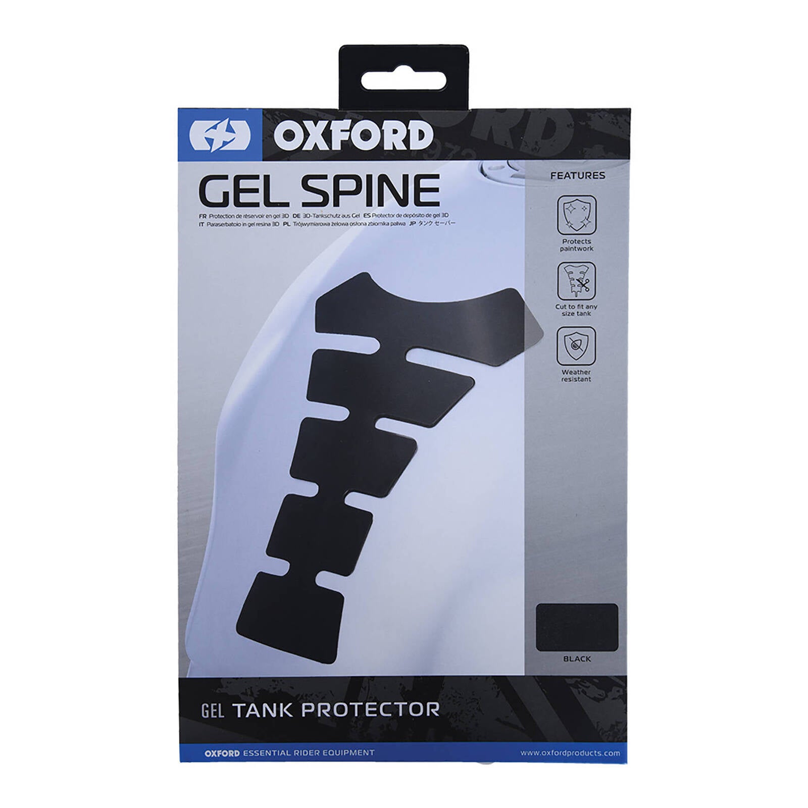 Oxford Original Spine Gel Tank Pad (Black)