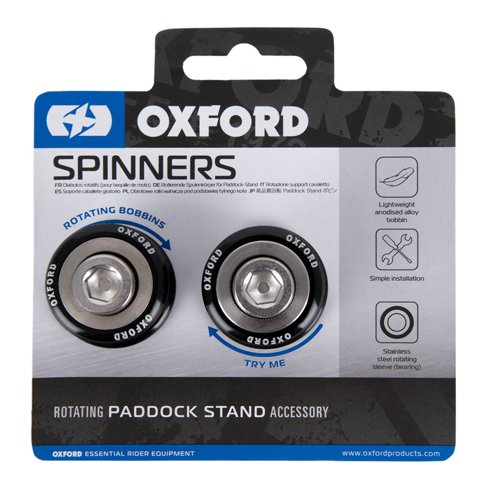 Oxford Spinners Stand Bobbins M8 (X1.0) - Black