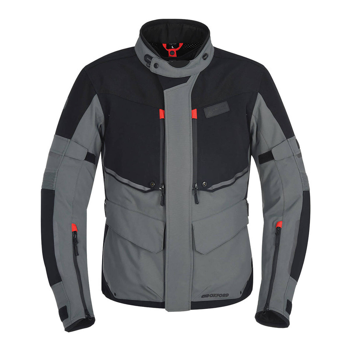Oxford Mondial Laminate Jacket - Black / Grey
