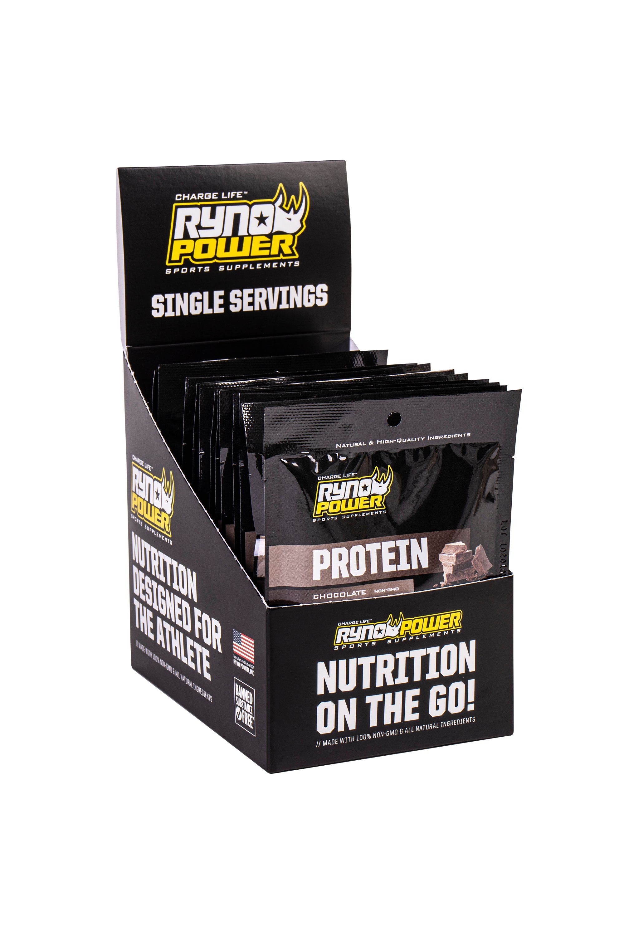 Ryno Power 12pk Single Serving Chocolate Protein