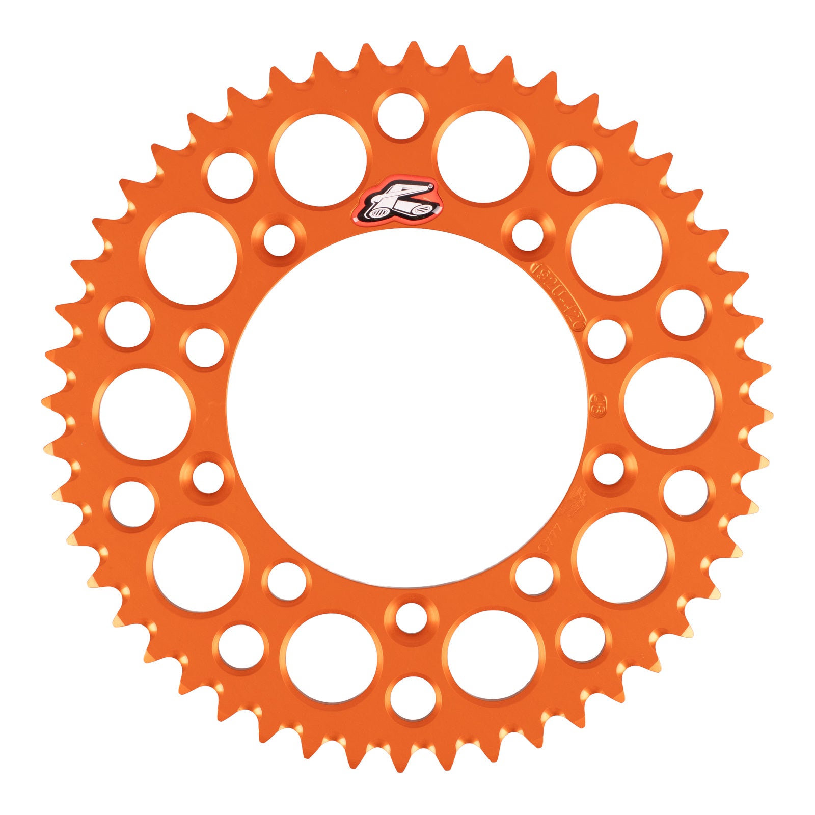 Renthal Rear Sprocket 48T Alloy 7075-T6 Grooved - Orange (KTM, Husqvarna)