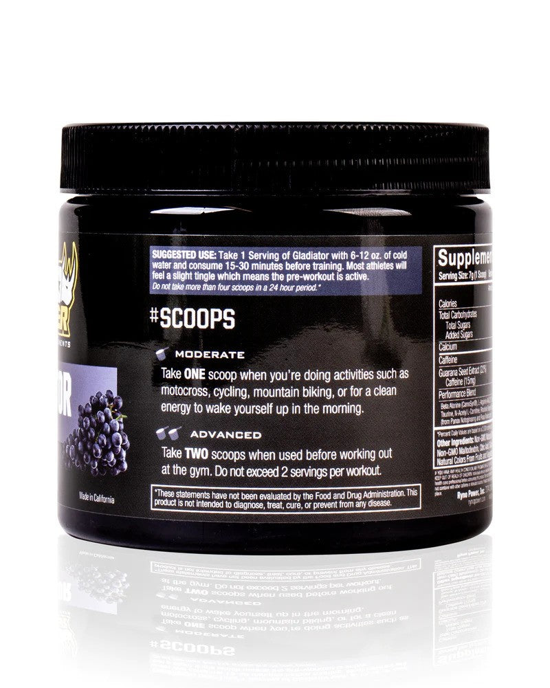 Ryno Power Gladiator Tub Concord Grape 150g