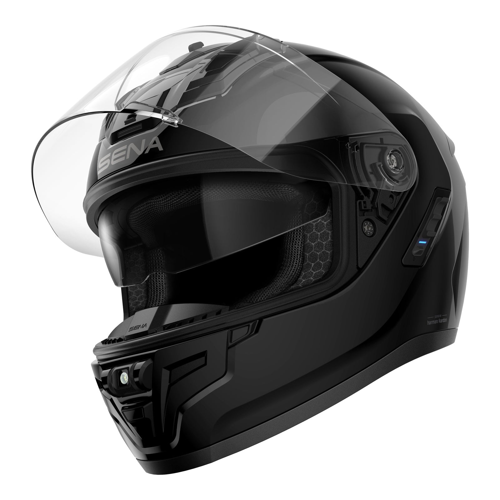 Sena Phantom ANC Smart Helmet with Mesh Comms - Gloss Black