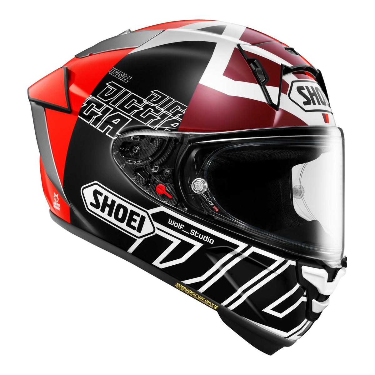 Shoei X-SPR Pro Helmet Diggia 2 - Black / Red / White
