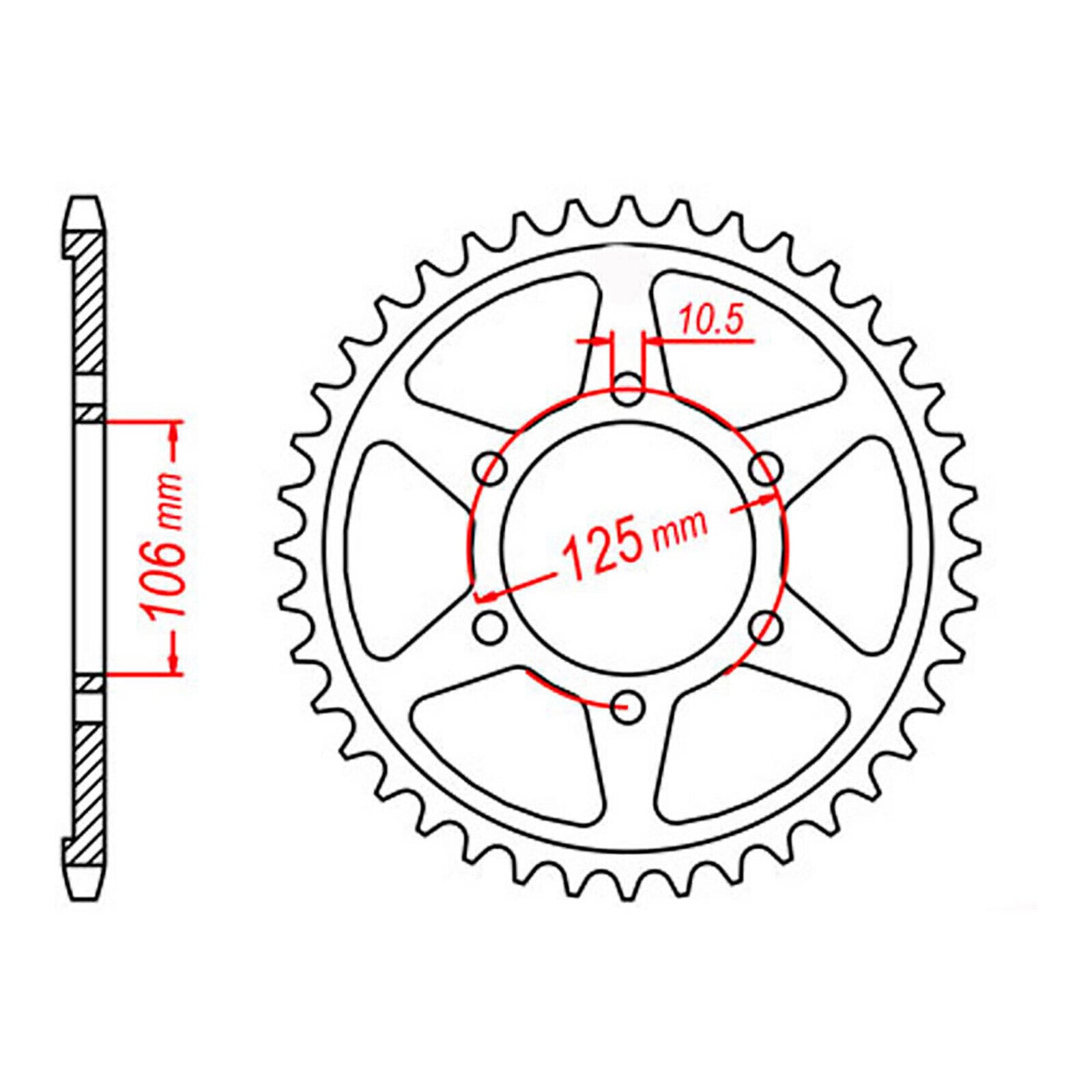Sprocket Kit Triumph 675 Daytona '06-'11 (eco- 525XSO)16/47