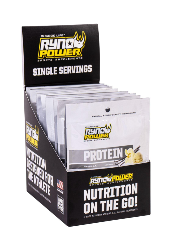 Ryno Power 12pk Single Serving Vanilla Protein