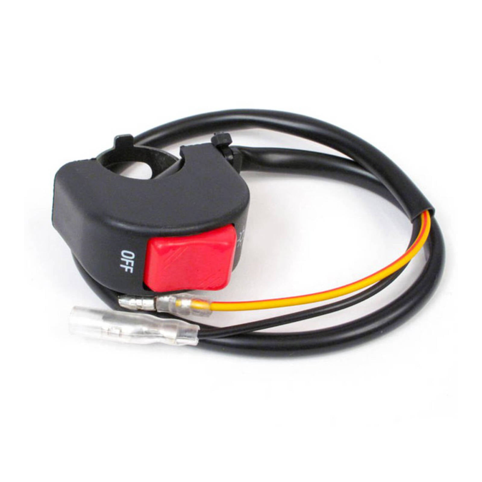 WHITES SWITCH BLOCK HEADLIGHT ON-OFF (20mm) RED TOGGLE