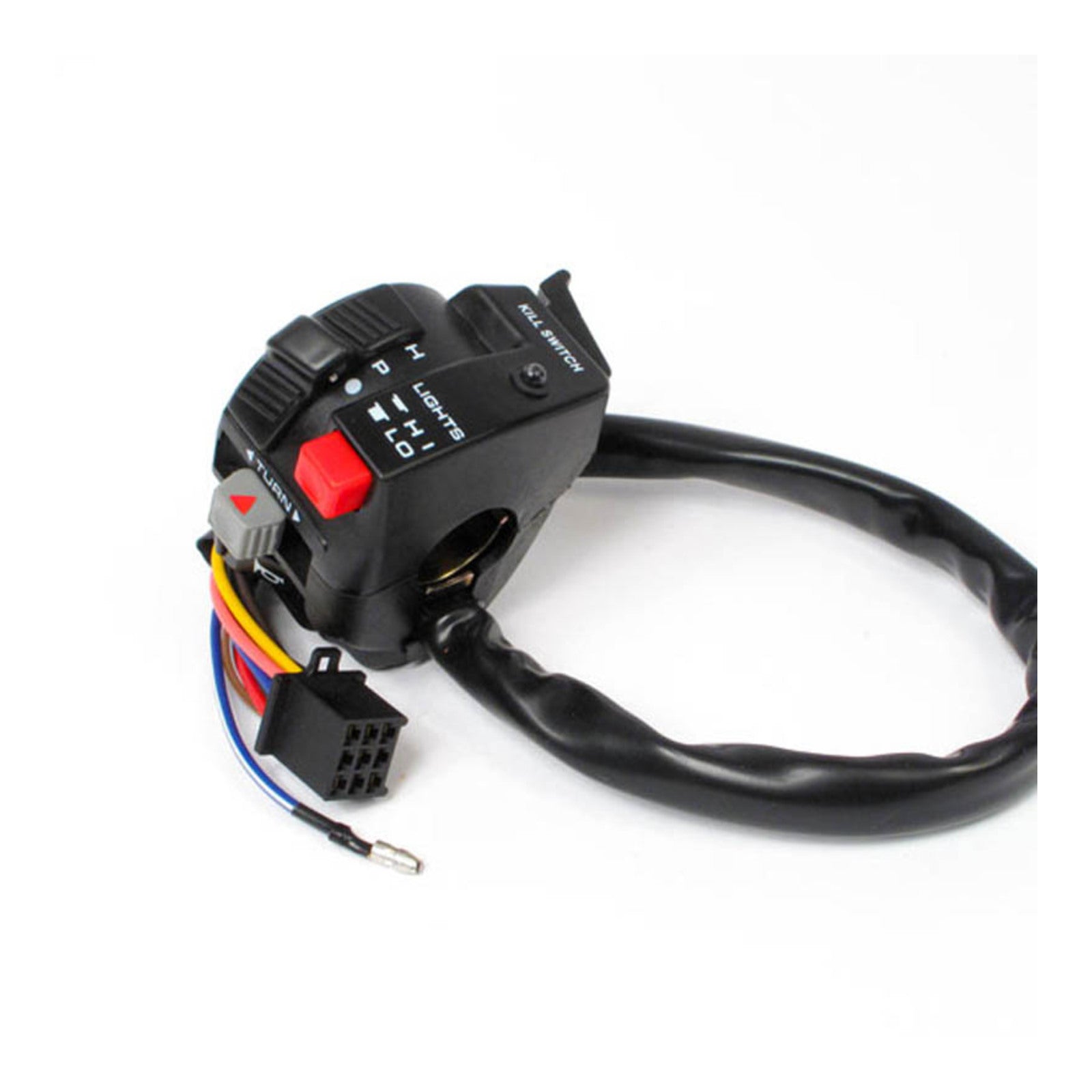 WHITES SWITCH BLOCK TURN/HEADLIGHT/ HORN/KILL (45.5mm)