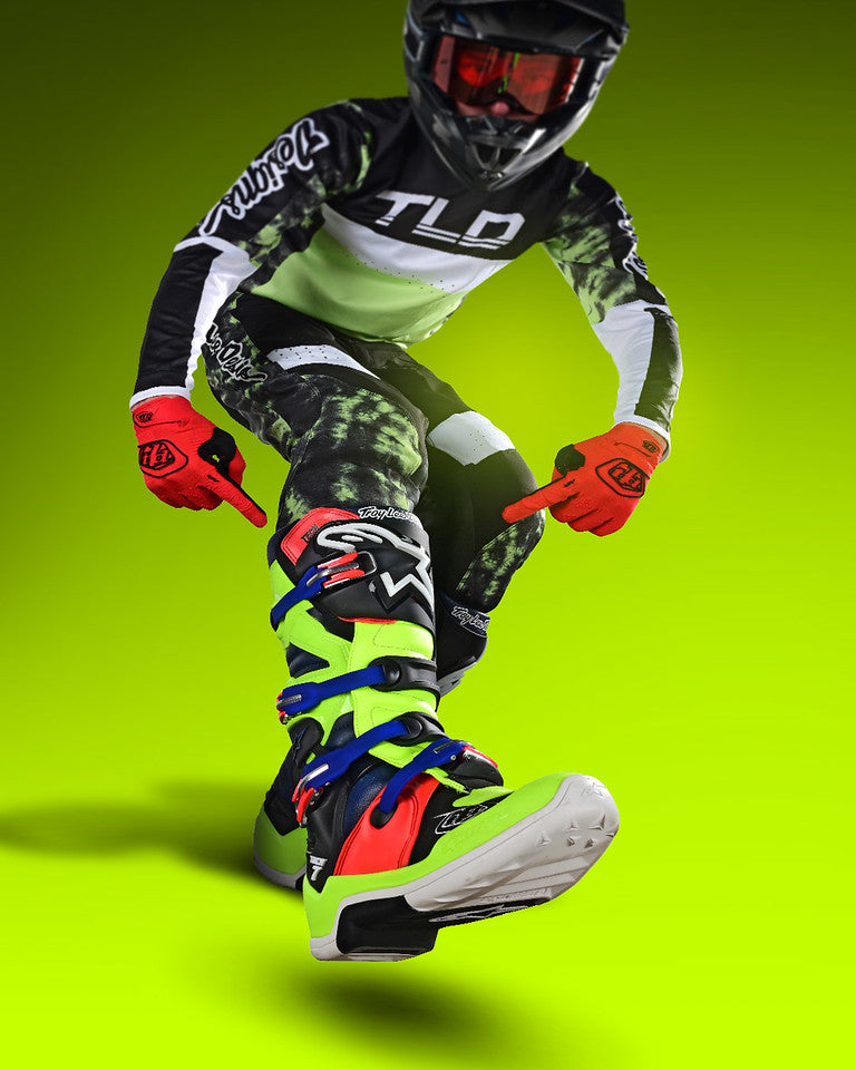 TLD x ALPINESTARS TECH 7 MX BOOTS - YELLOW / RED