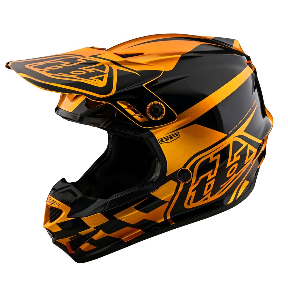 YOUTH GP HELMET CHECK UP GOLD / BLACK