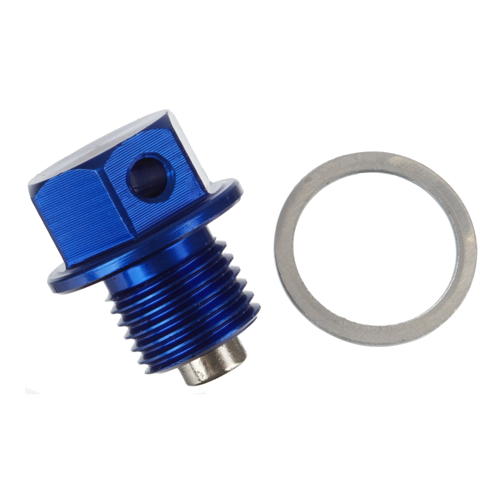 Whites Magnetic Sump Plug M12 x 10 x 1.25 - Blue