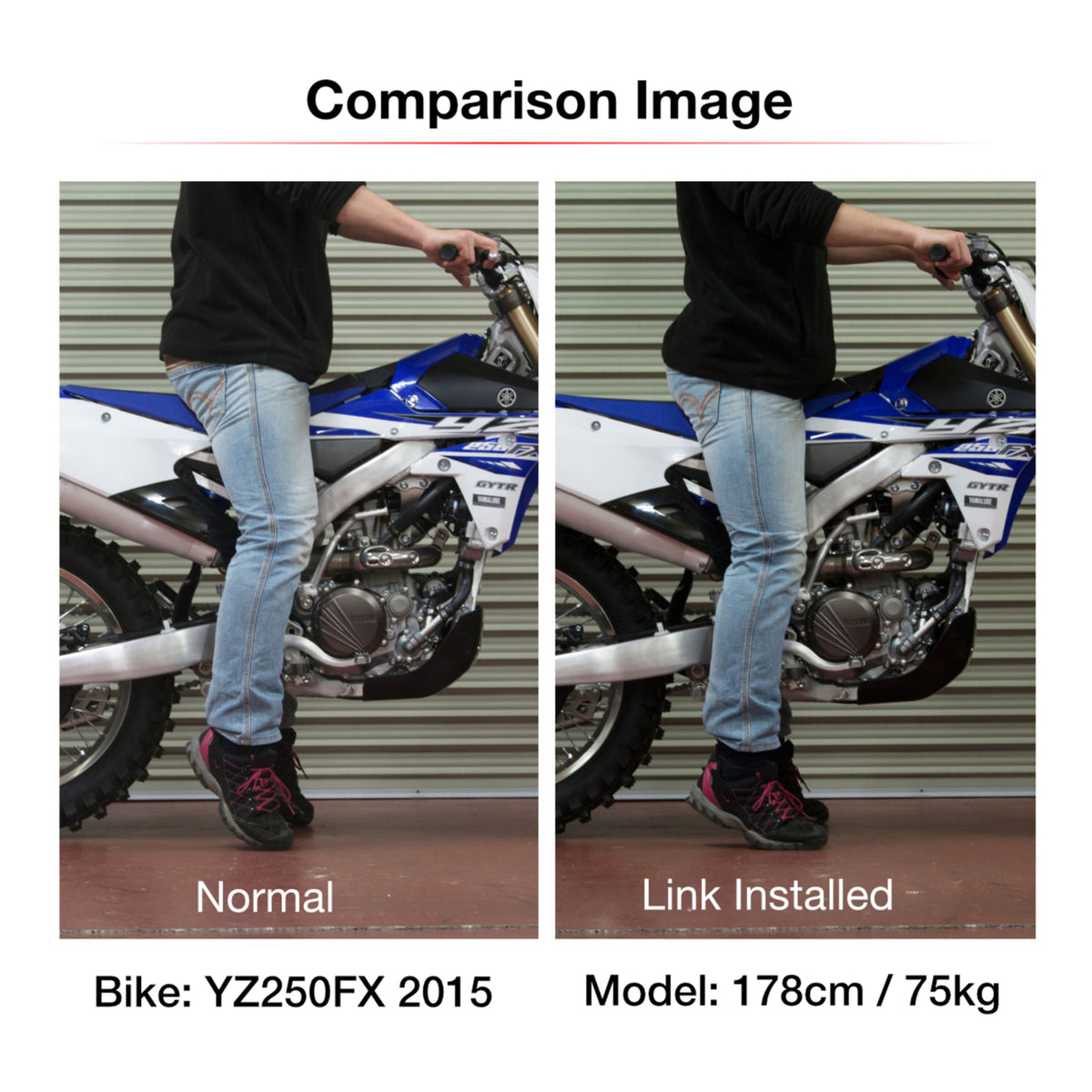 Zeta RSL-LowDown -32mm CRF450R '21-, CRF450RX '21- Red