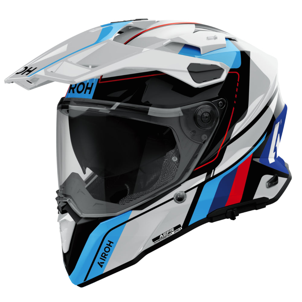 AIROH Commander 2 - SKIP - White Red Gloss