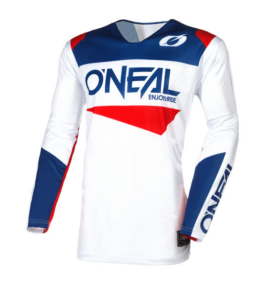 O'Neal HARDWEAR AIR Slam Jersey - White/Blue/Red