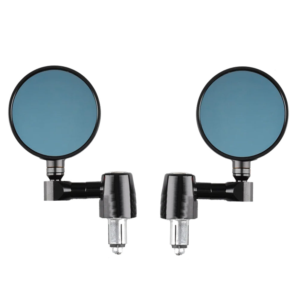 Revolution Bar End Mirrors Tarmac Alloy - Pair
