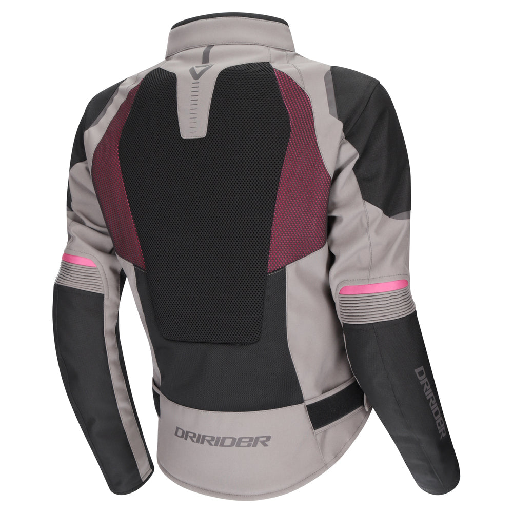 Dririder Air-Ride Pro Womens Jacket Grey Black Pink