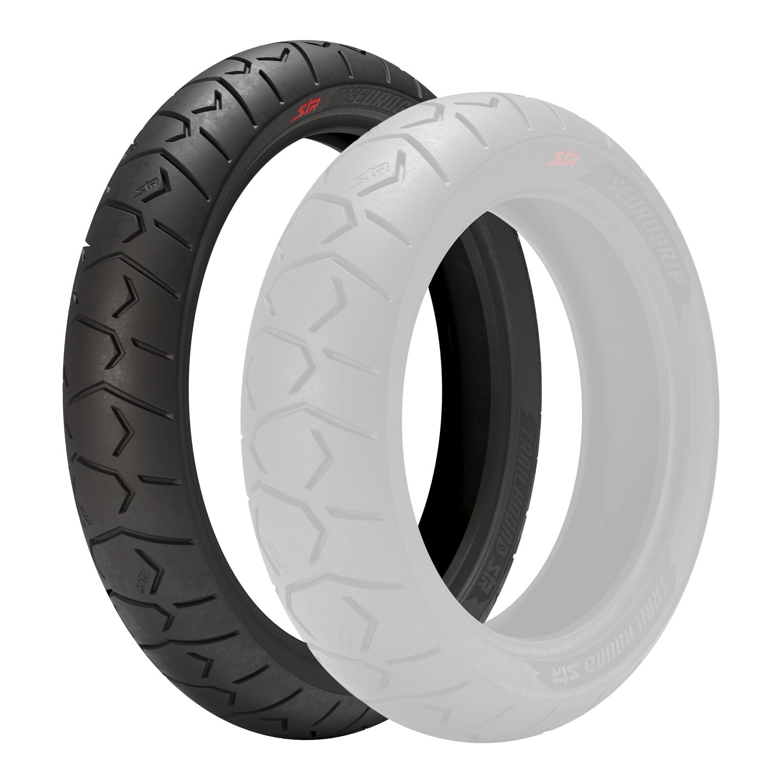 Eurogrip Trailhound STR 120/70-19 Front Tubeless Radial Tyre (60V Rating)