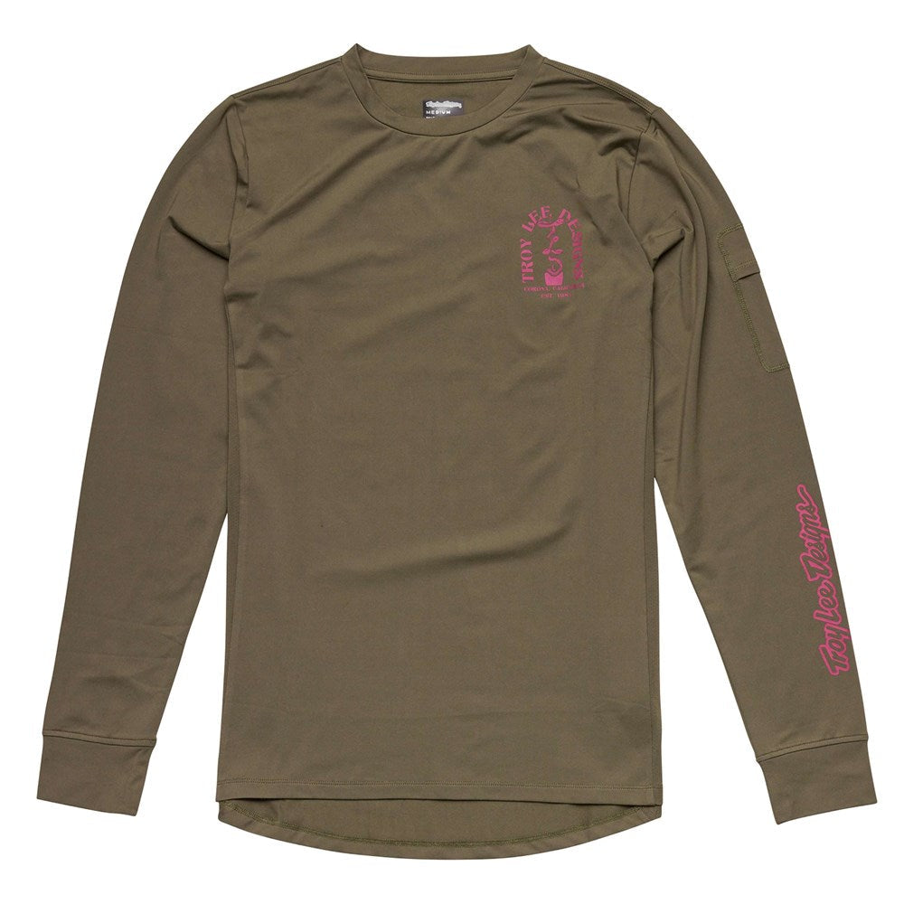 YOUTH RIDE TEE  FANGS OLIVE