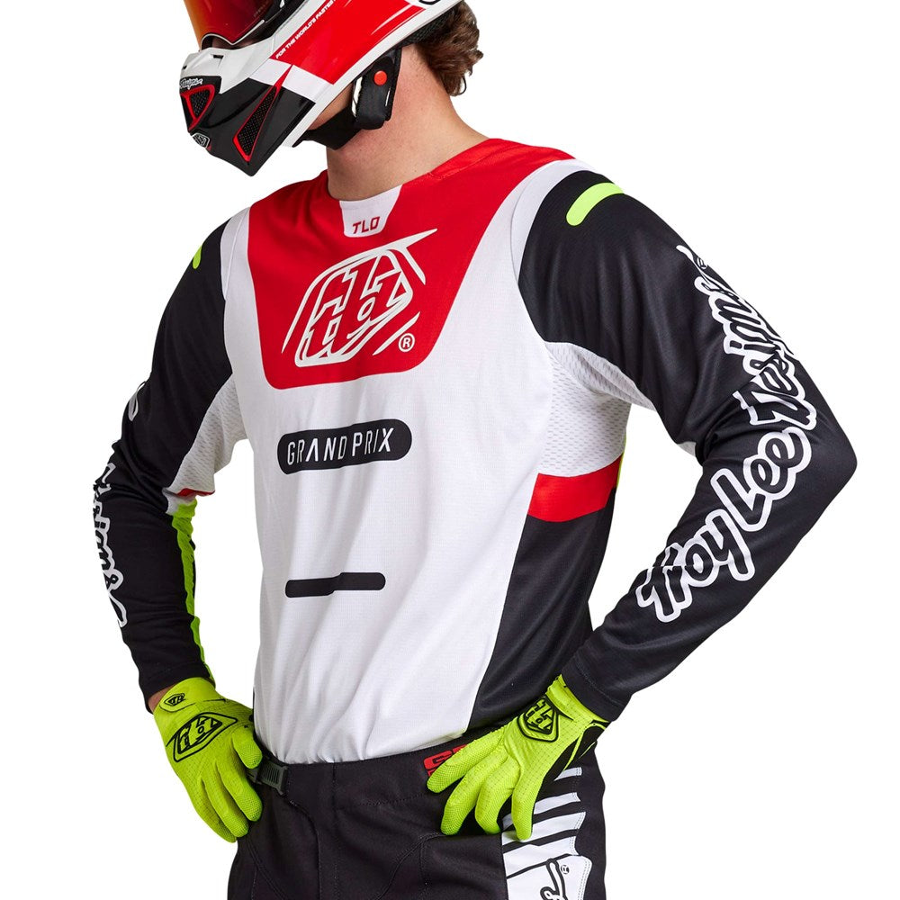 GP PRO JERSEY BLENDS WHITE / GLO RED